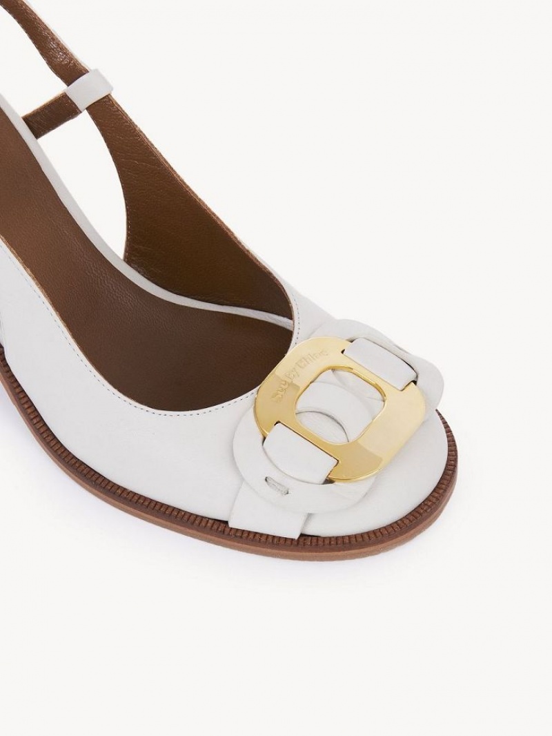 Chloe Chany Sandaler Hvide | CHE-SR14798