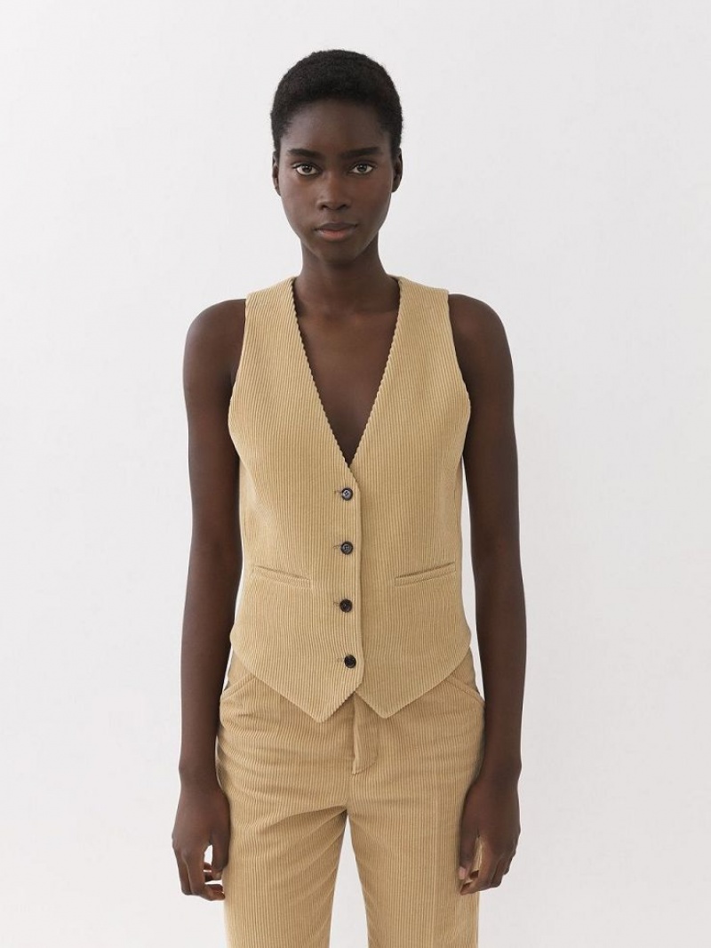 Chloe Classic Vest Dragt Beige | CHE-SR14069