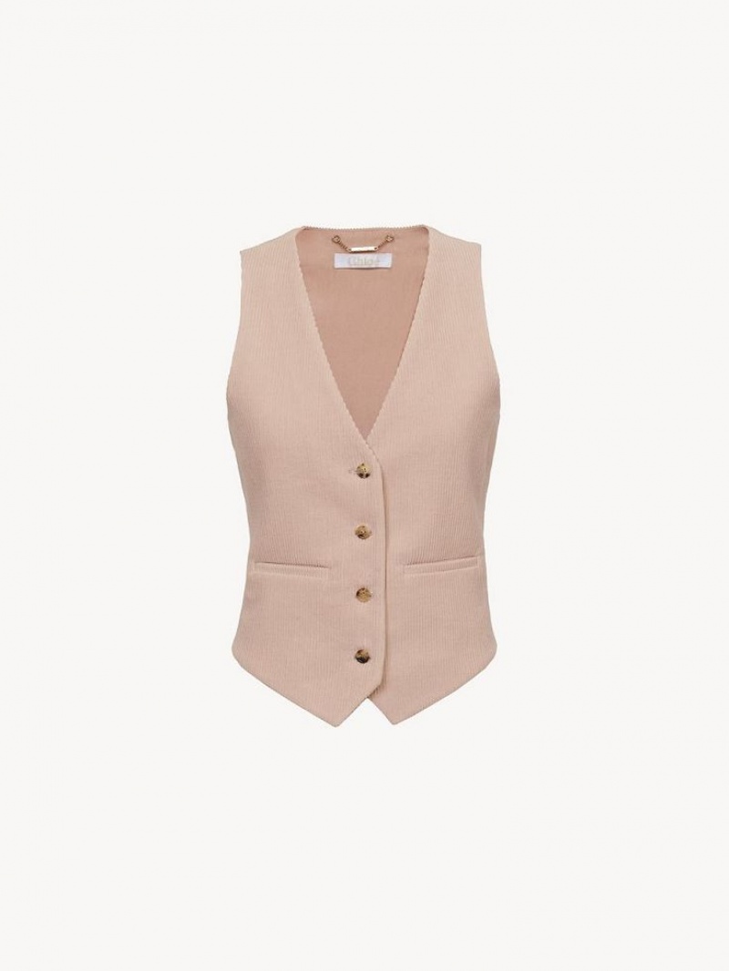 Chloe Classic Vest Jakker Lyserød | CHE-SR13805