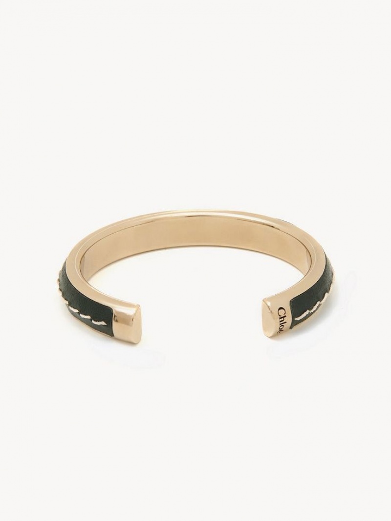 Chloe Edith Cuff Armbånd Grøn | CHE-SR14386