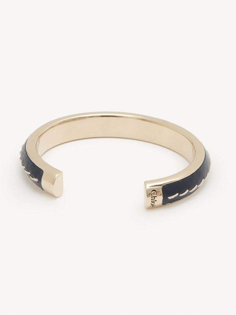 Chloe Edith Cuff Armbånd Mørkeblå | CHE-SR14395