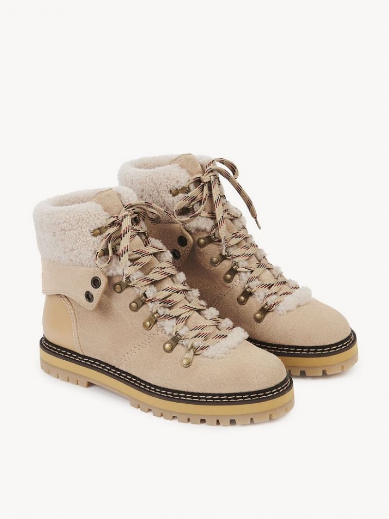 Chloe Eileen Støvletter Beige | CHE-SR14862