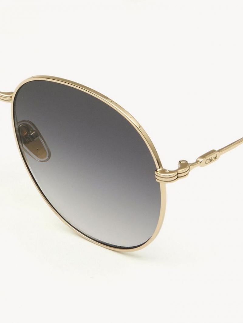 Chloe Faith Solbriller Guld Grå | CHE-SR14510