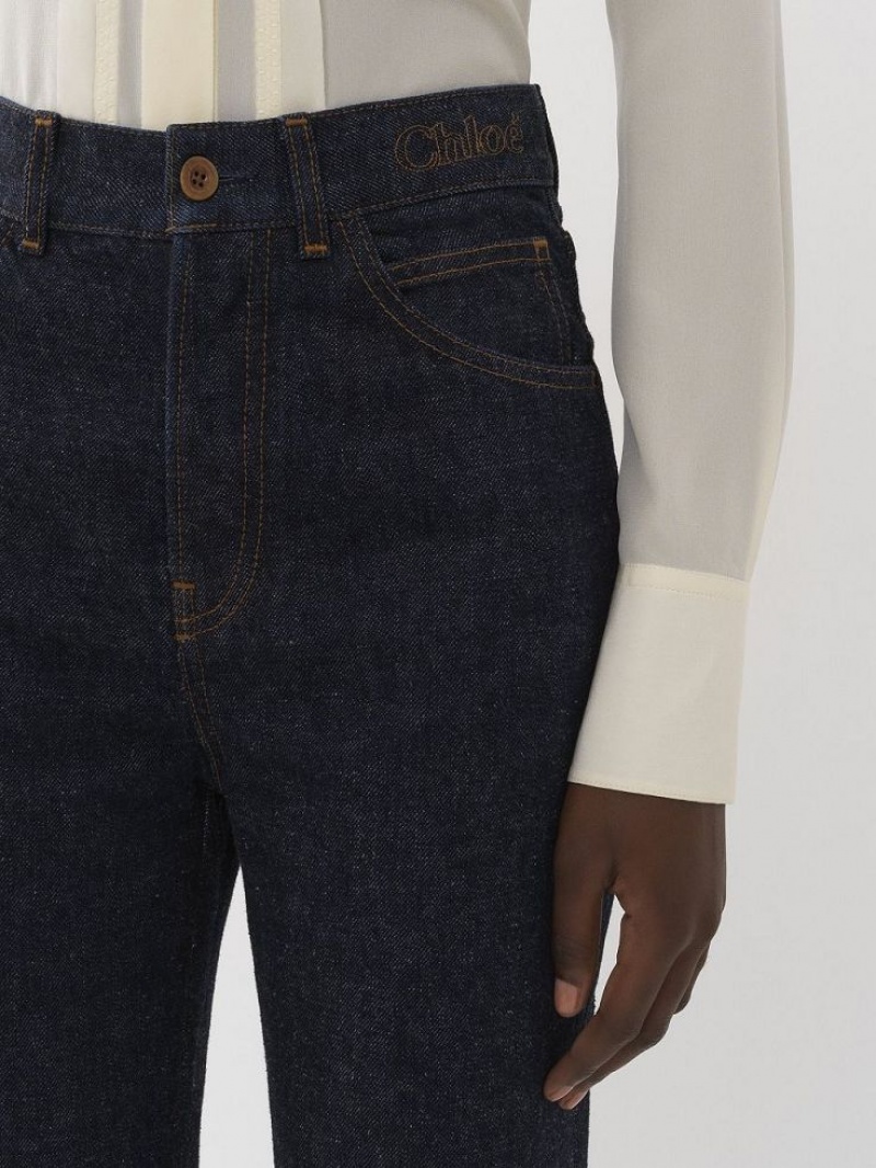 Chloe Flare Jeans Mørkeblå | CHE-SR13970