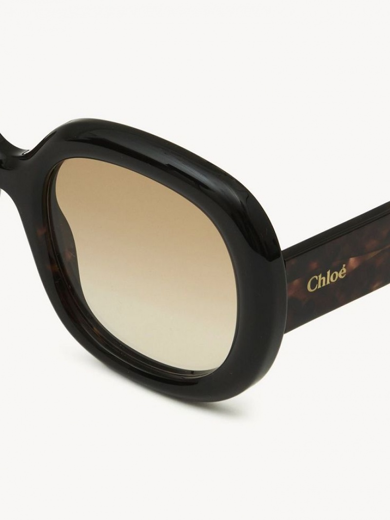 Chloe Gayia Solbriller Sort | CHE-SR14574