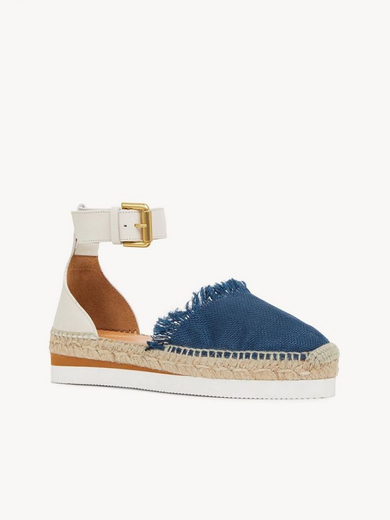 Chloe Glyn Espadrillos Sandaler Dyb Blå | CHE-SR14819