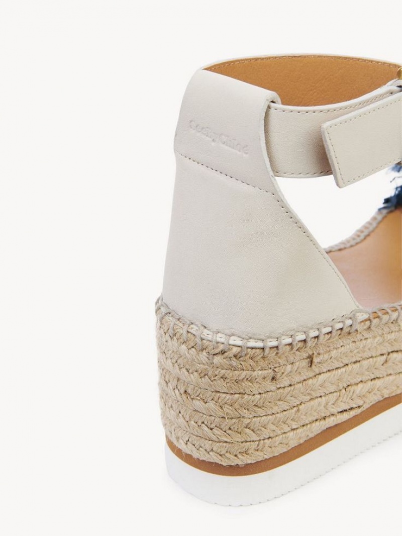 Chloe Glyn Platform Sandaler Dyb Blå | CHE-SR14825