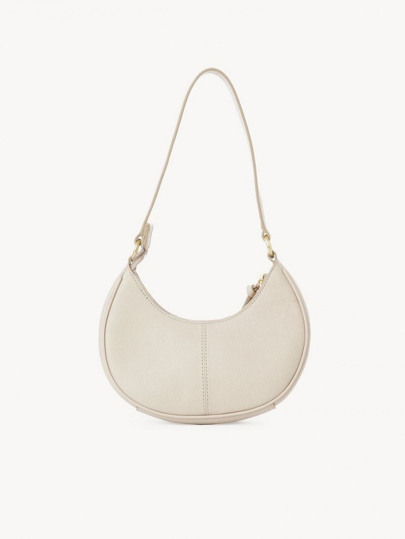 Chloe Hana Half Moon Mini Tasker Beige | CHE-SR14765