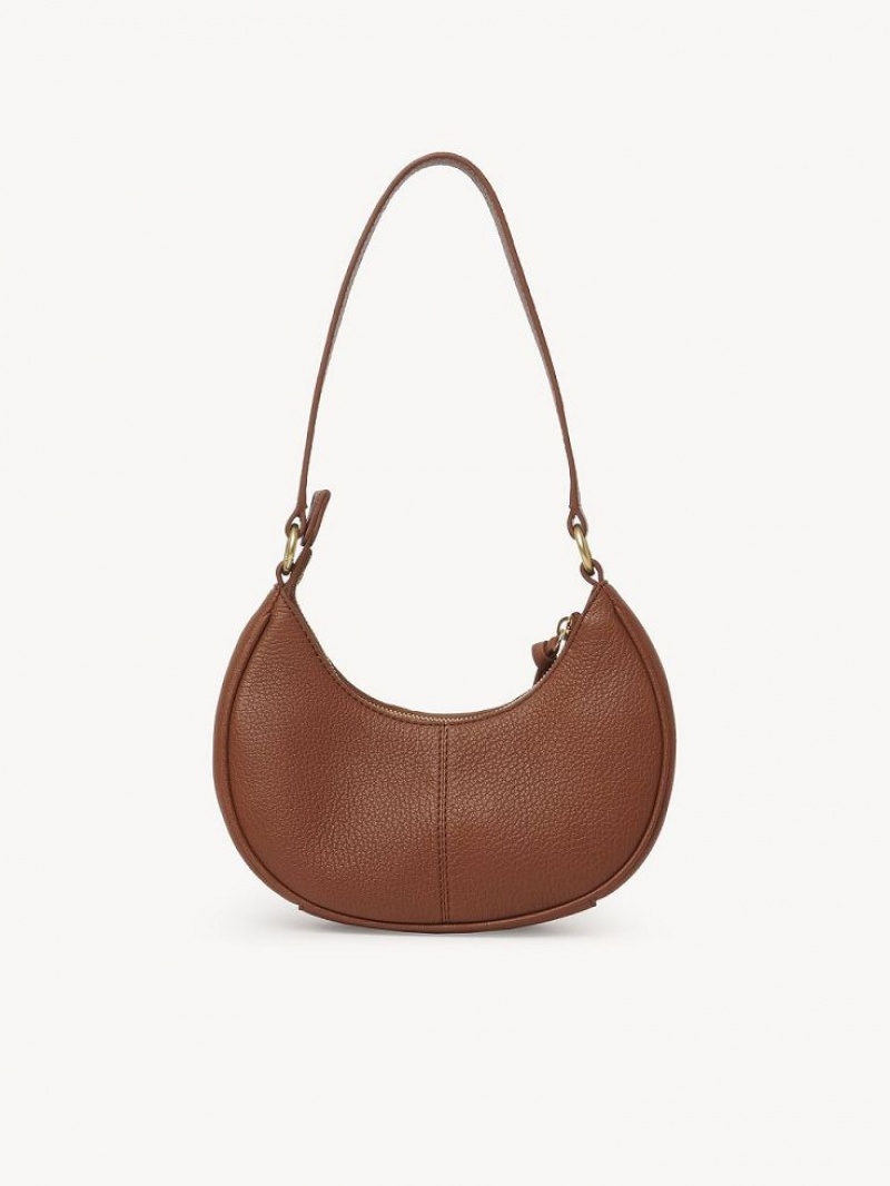 Chloe Hana Half Moon Skuldertasker Brune | CHE-SR14659