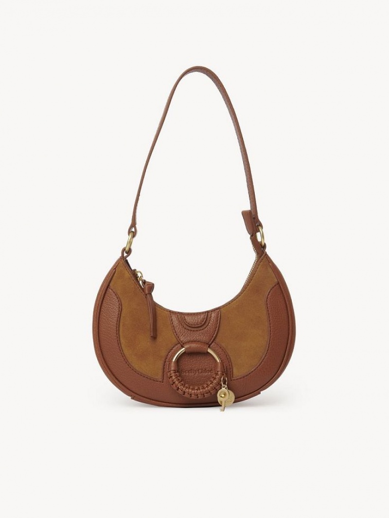 Chloe Hana Half Moon Skuldertasker Brune | CHE-SR14659