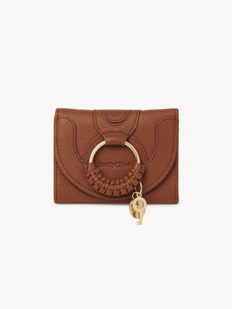 Chloe Hana Tri-fold Lille Pung Brune | CHE-SR14910