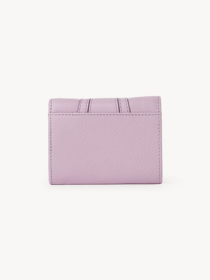 Chloe Hana Tri-fold Lille Pung Lavendel Hvide | CHE-SR14908