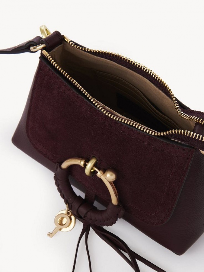 Chloe Joan Mini Skuldertasker Bordeaux | CHE-SR14634