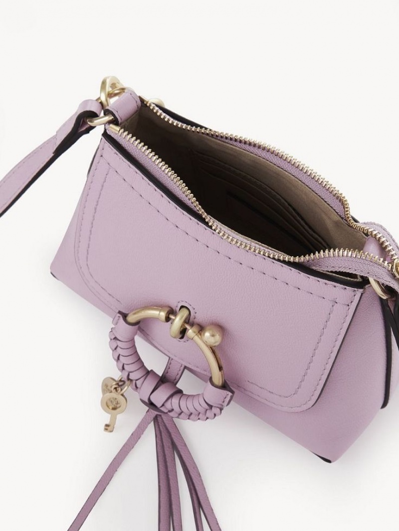 Chloe Joan Mini Skuldertasker Lavendel Hvide | CHE-SR14686