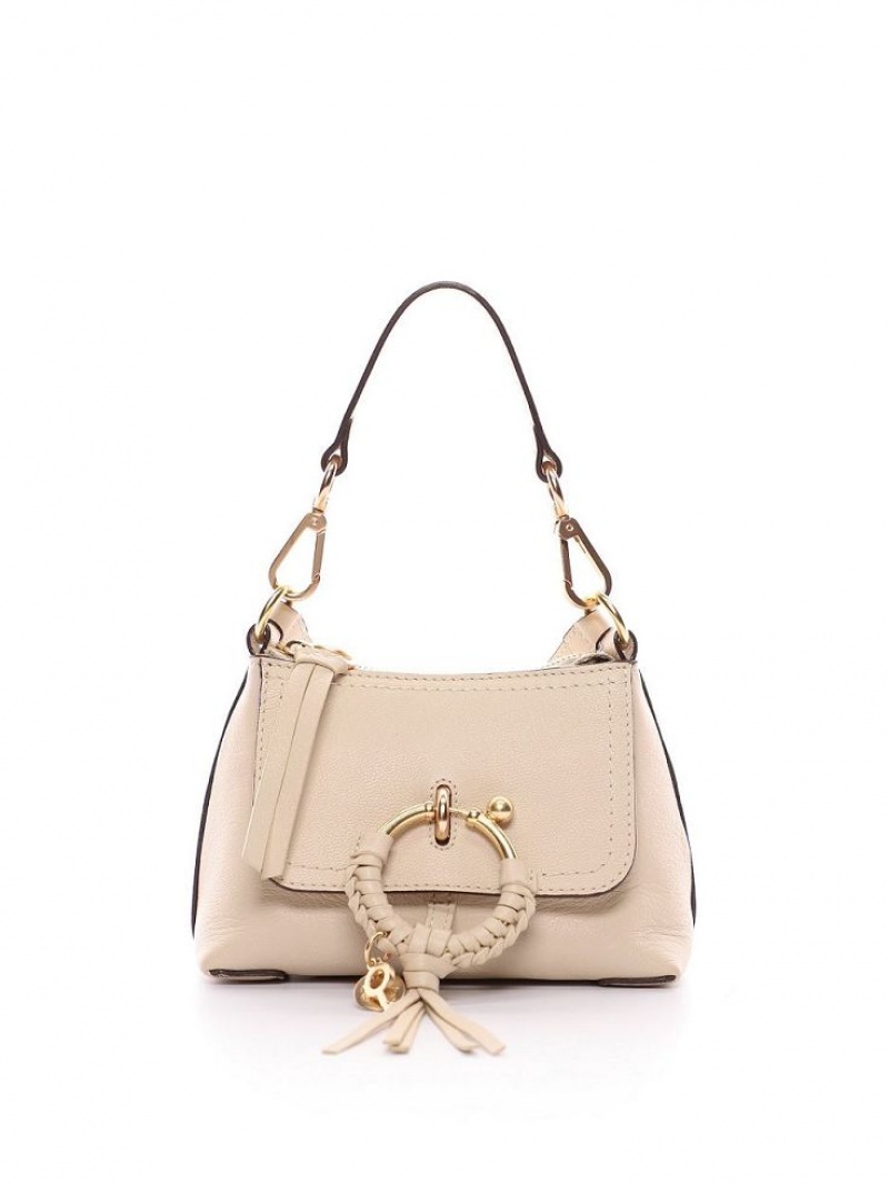 Chloe Joan Mini Tasker Beige | CHE-SR14776