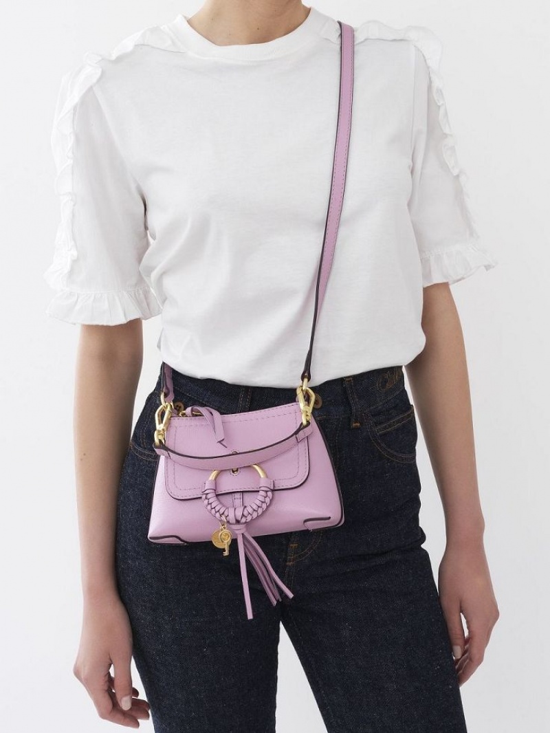 Chloe Joan Mini Tasker Lavendel Hvide | CHE-SR14780