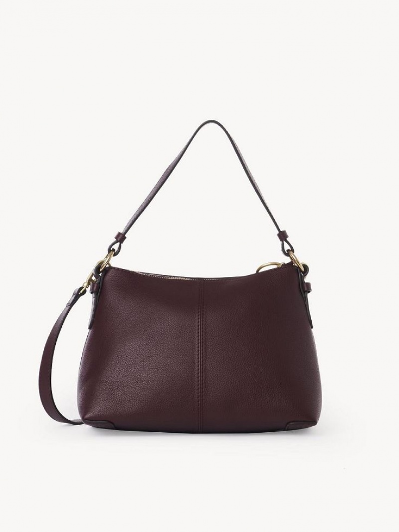 Chloe Joan Small Skuldertasker Bordeaux | CHE-SR14650