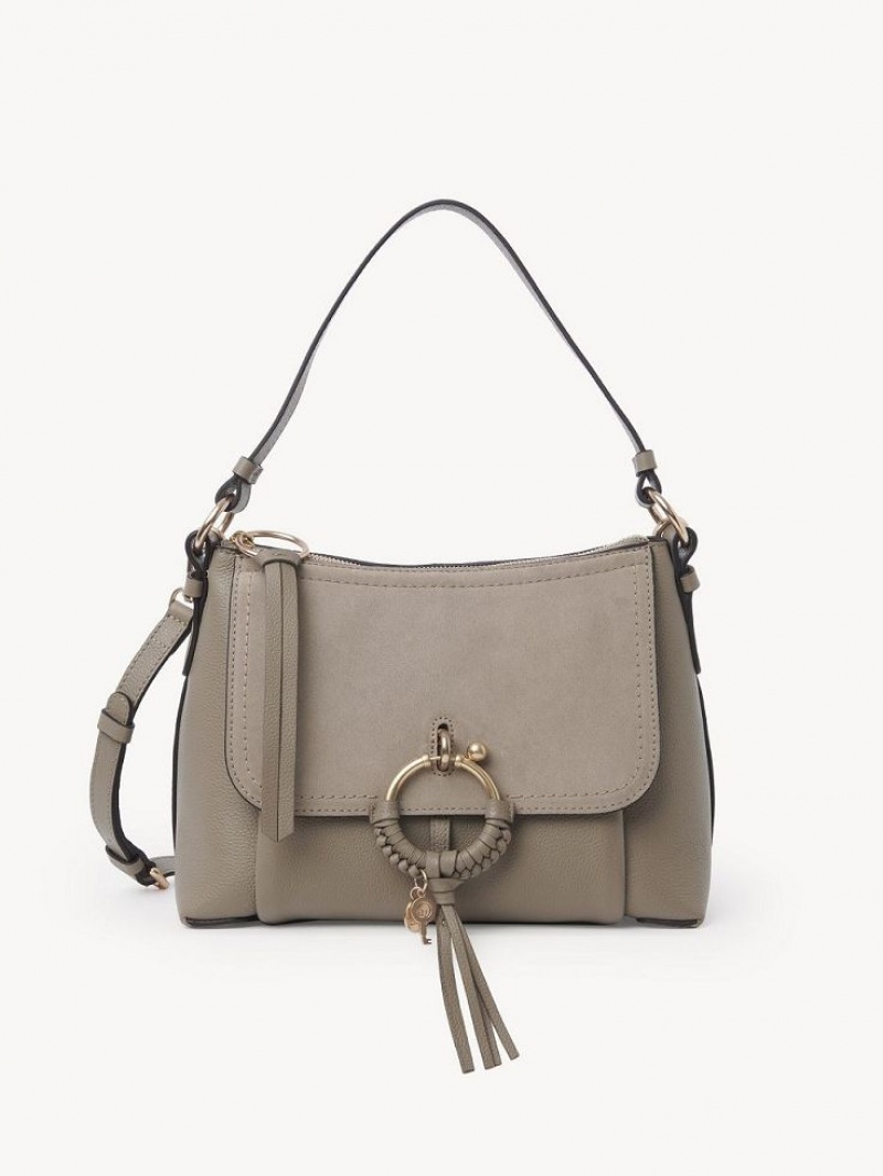 Chloe Joan Small Skuldertasker Grå | CHE-SR14678