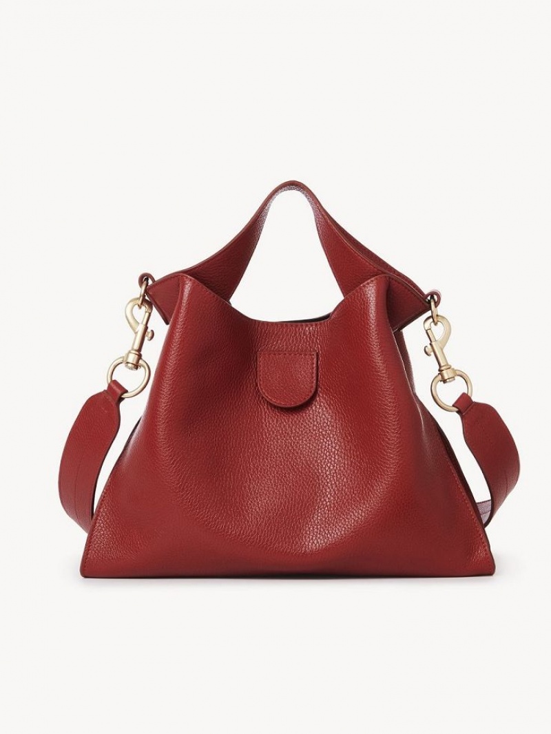 Chloe Joan Small Top Handle Skuldertasker Rød | CHE-SR14601