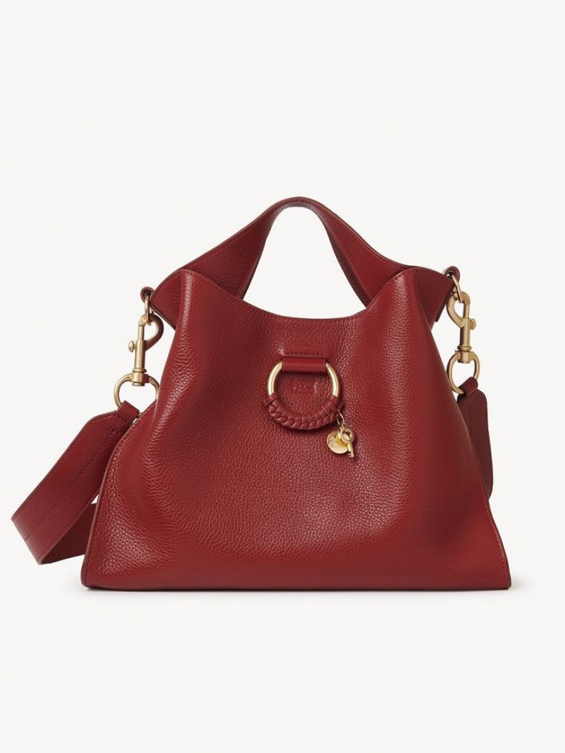 Chloe Joan Small Top Handle Skuldertasker Rød | CHE-SR14601