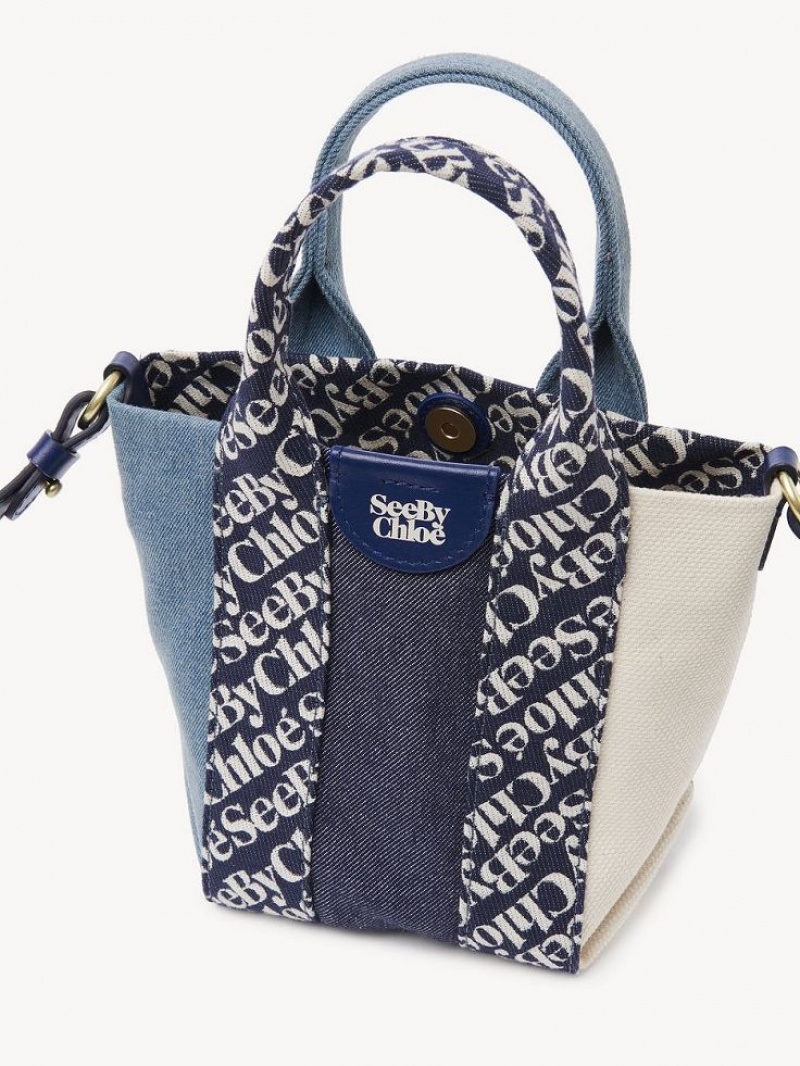 Chloe Laetizia Tote Mini Tasker Kongeblå Mørkeblå | CHE-SR14766