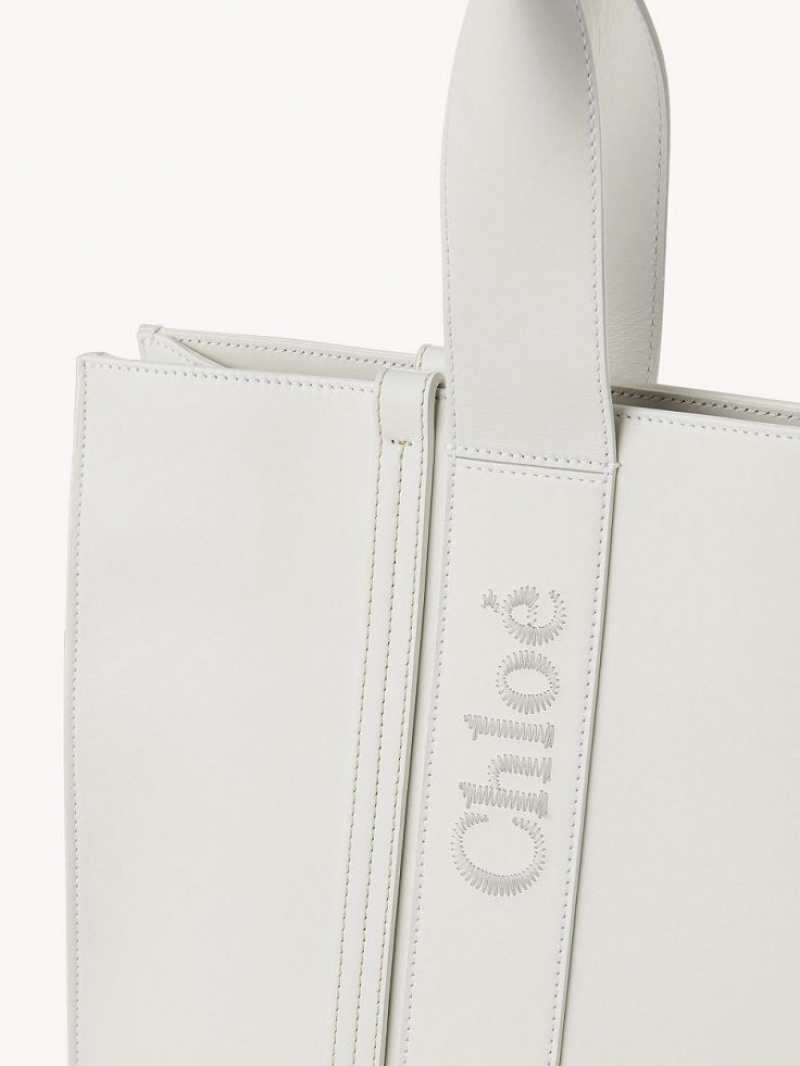 Chloe Large Woody Muleposer Hvide | CHE-SR13325