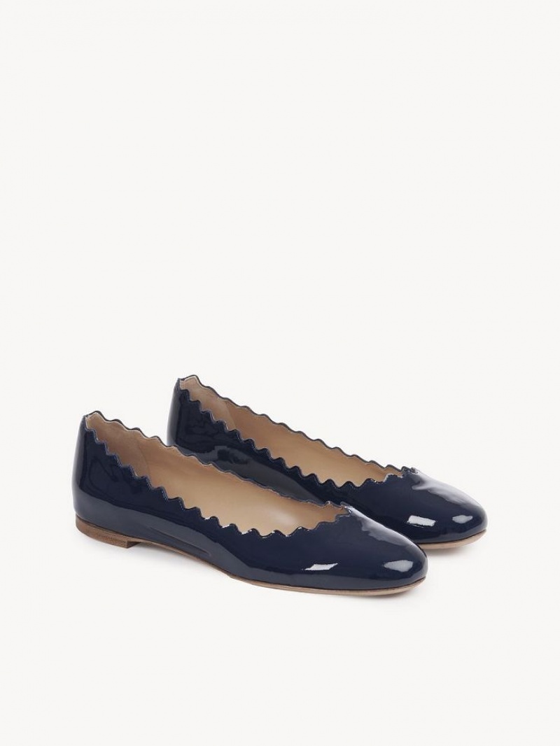 Chloe Lauren Ballet Flat Mørkeblå | CHE-SR14257