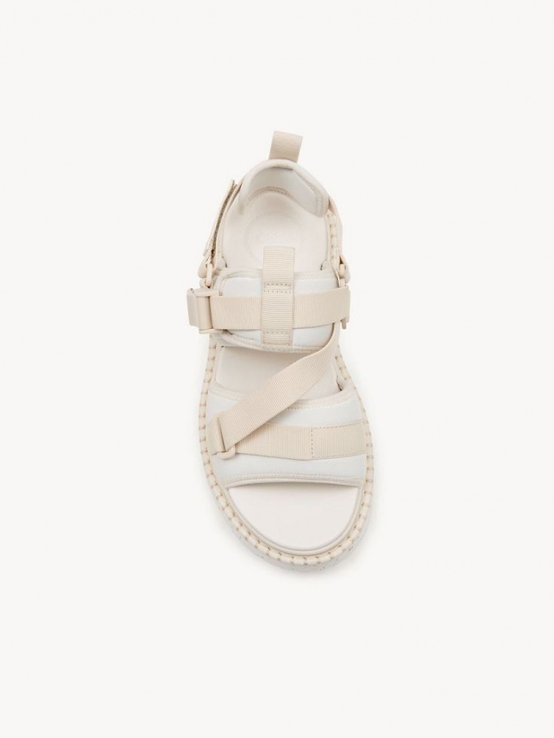 Chloe Lilli Flade Sandaler Hvide | CHE-SR14175