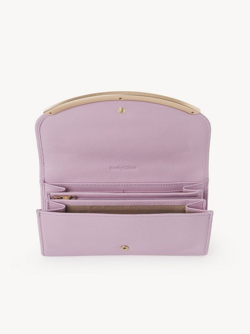 Chloe Lizzie Stor Pung Lavendel Hvide | CHE-SR14920