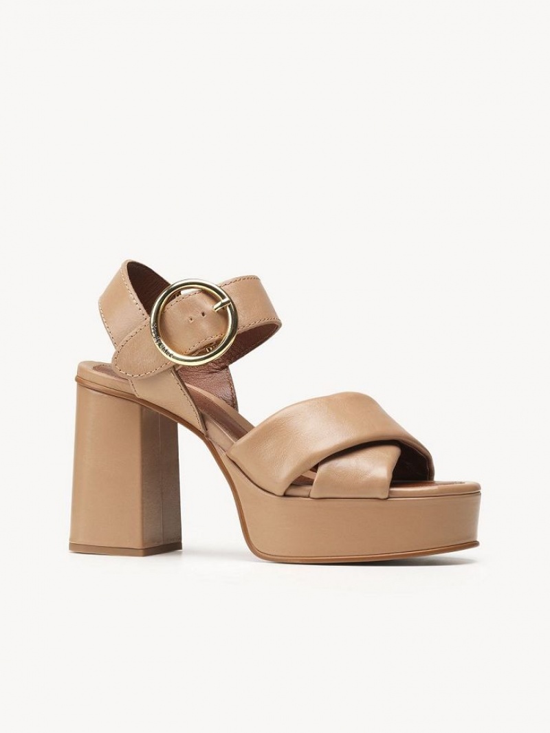 Chloe Lyna High-heel Sandaler Brune | CHE-SR14840