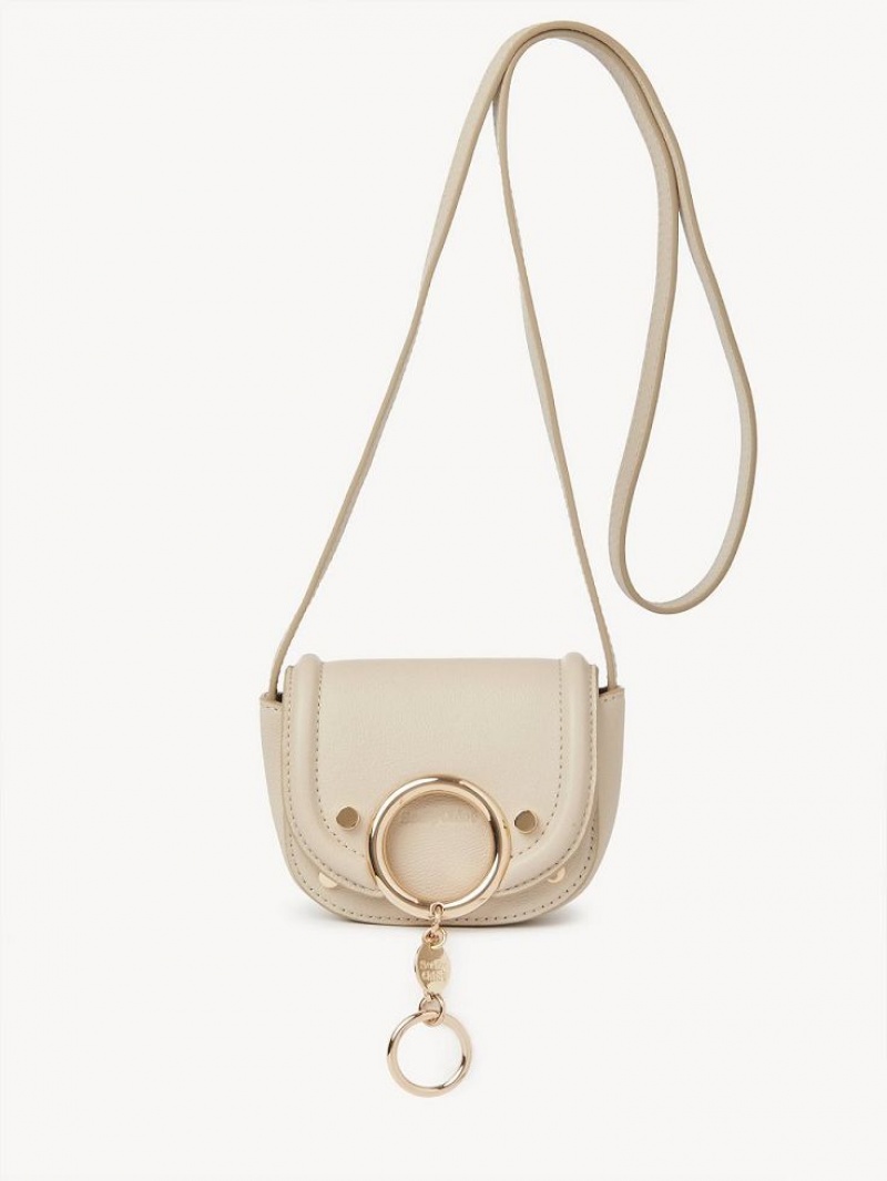 Chloe Mara Micro Skuldertasker Beige | CHE-SR14607