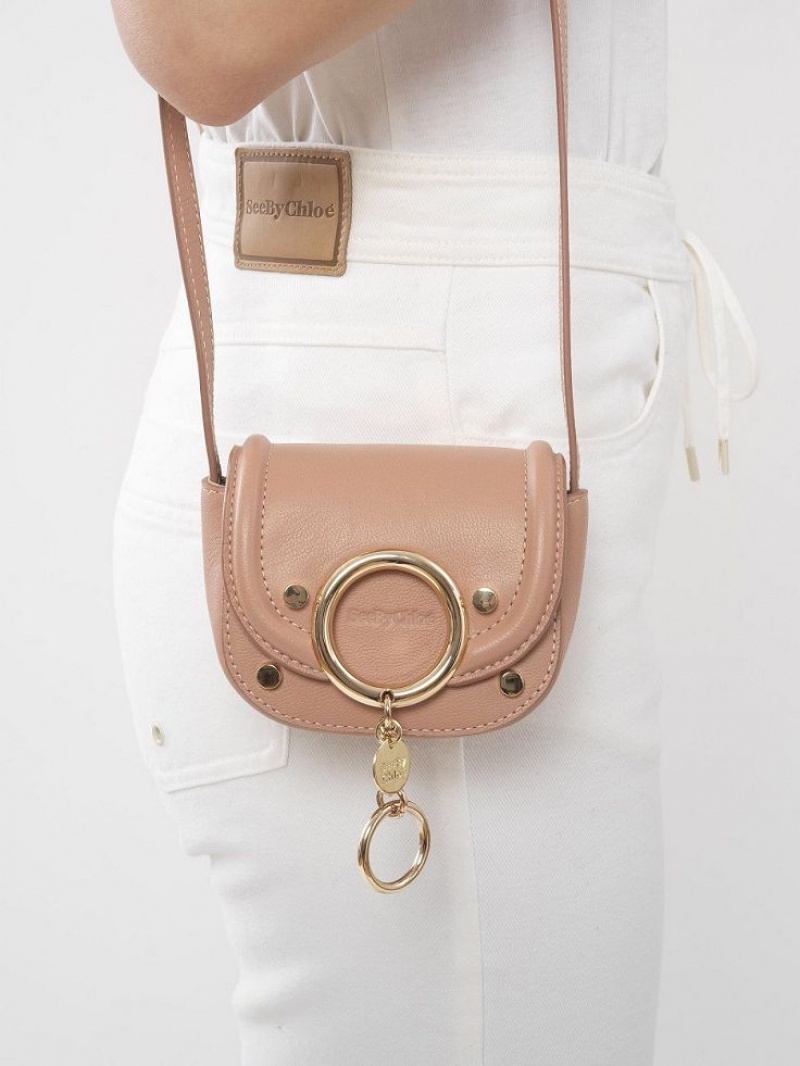 Chloe Mara Micro Skuldertasker Kaffe Lyserød | CHE-SR14606