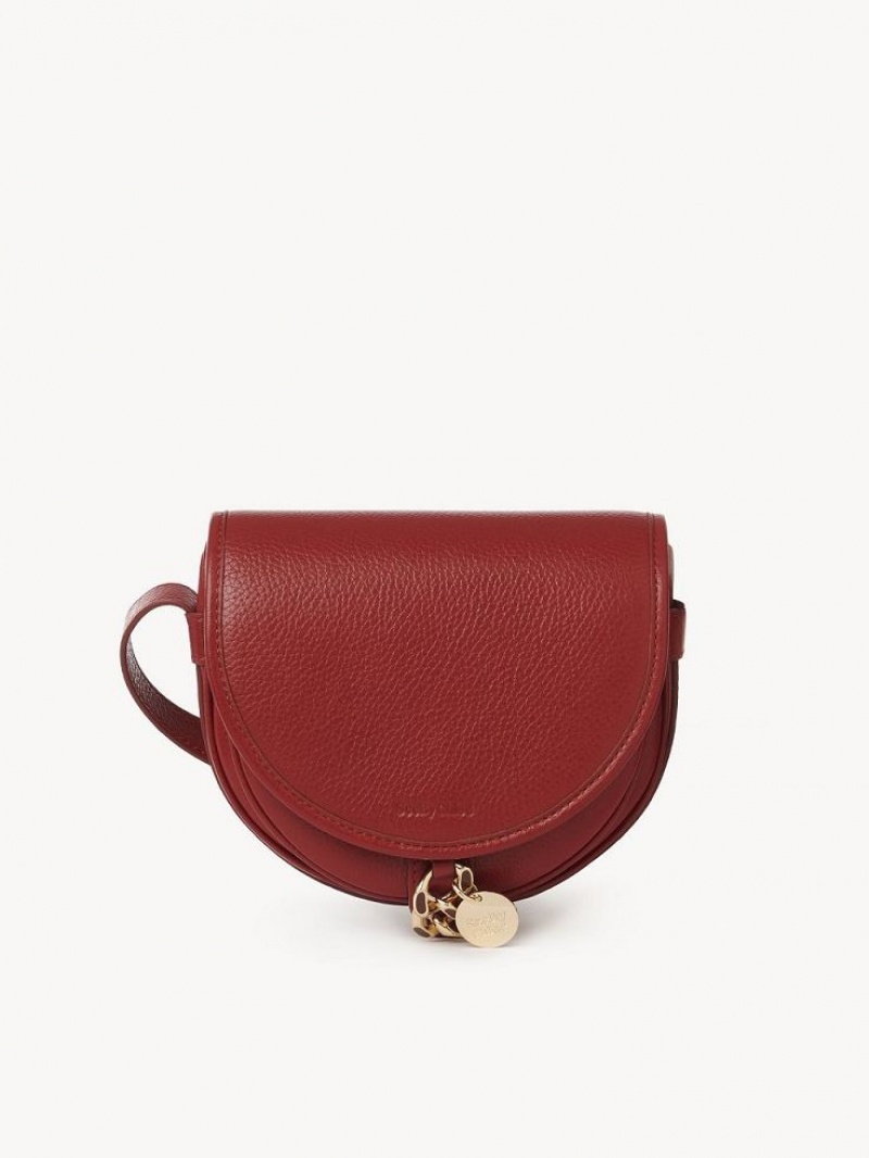 Chloe Mara Small Saddle Skuldertasker Rød | CHE-SR14602