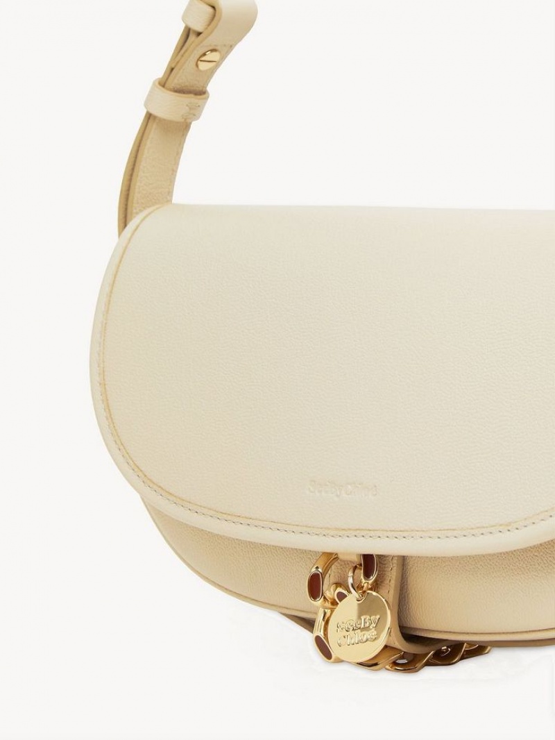 Chloe Mara Uette Skuldertasker Beige | CHE-SR14652