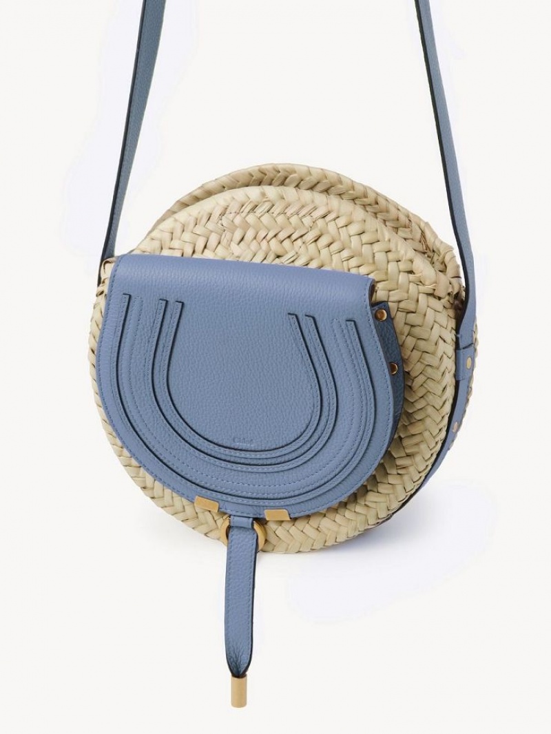 Chloe Marcie Basket Crossbody Taske Dyb Blå | CHE-SR13477