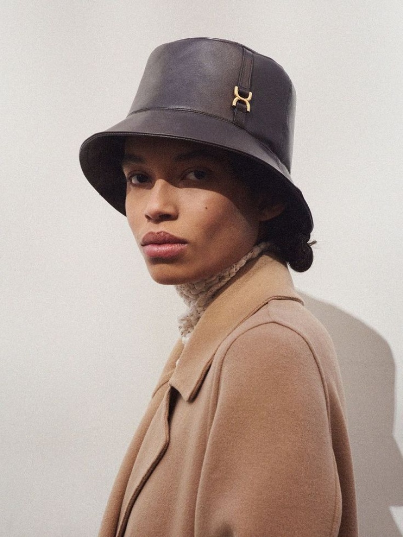 Chloe Marcie Bucket Hat Brune | CHE-SR14468