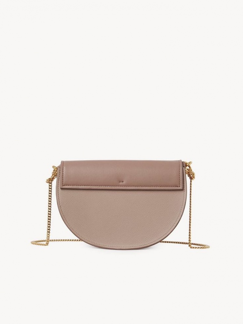 Chloe Marcie Chain Flap Crossbody Taske Brune | CHE-SR13618