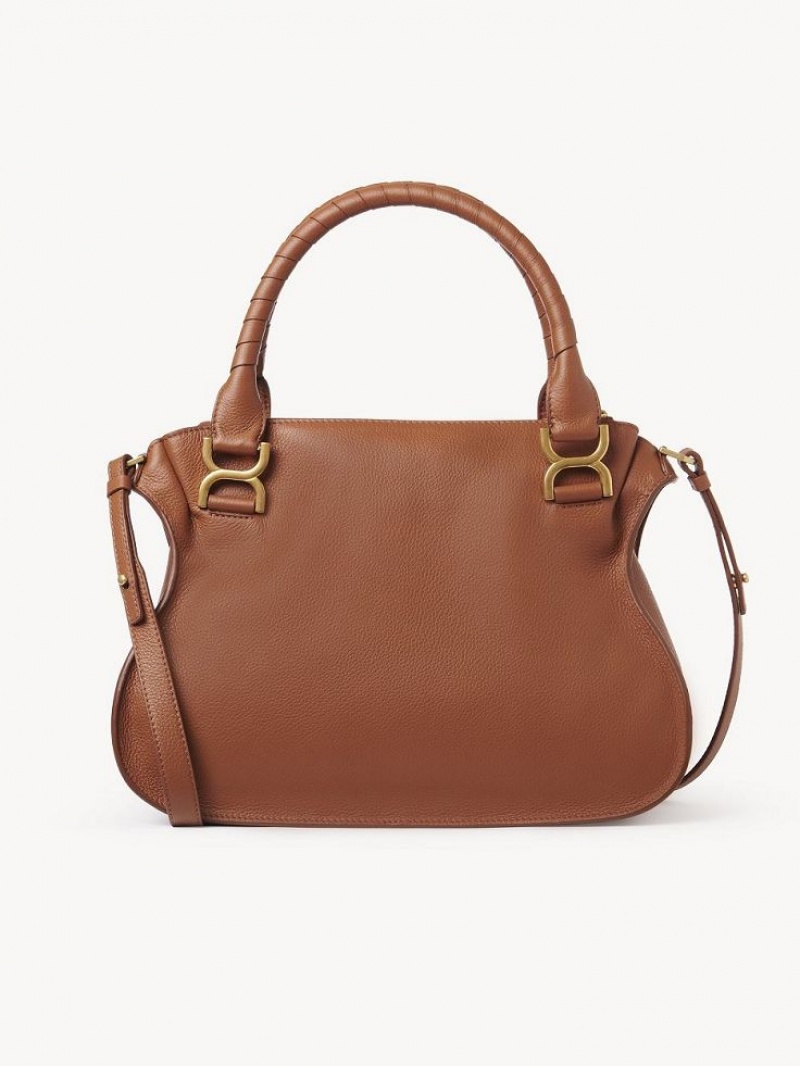 Chloe Marcie Double Carry Crossbody Taske Brune | CHE-SR13472