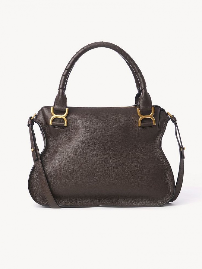 Chloe Marcie Double Carry Crossbody Taske Brune | CHE-SR13493