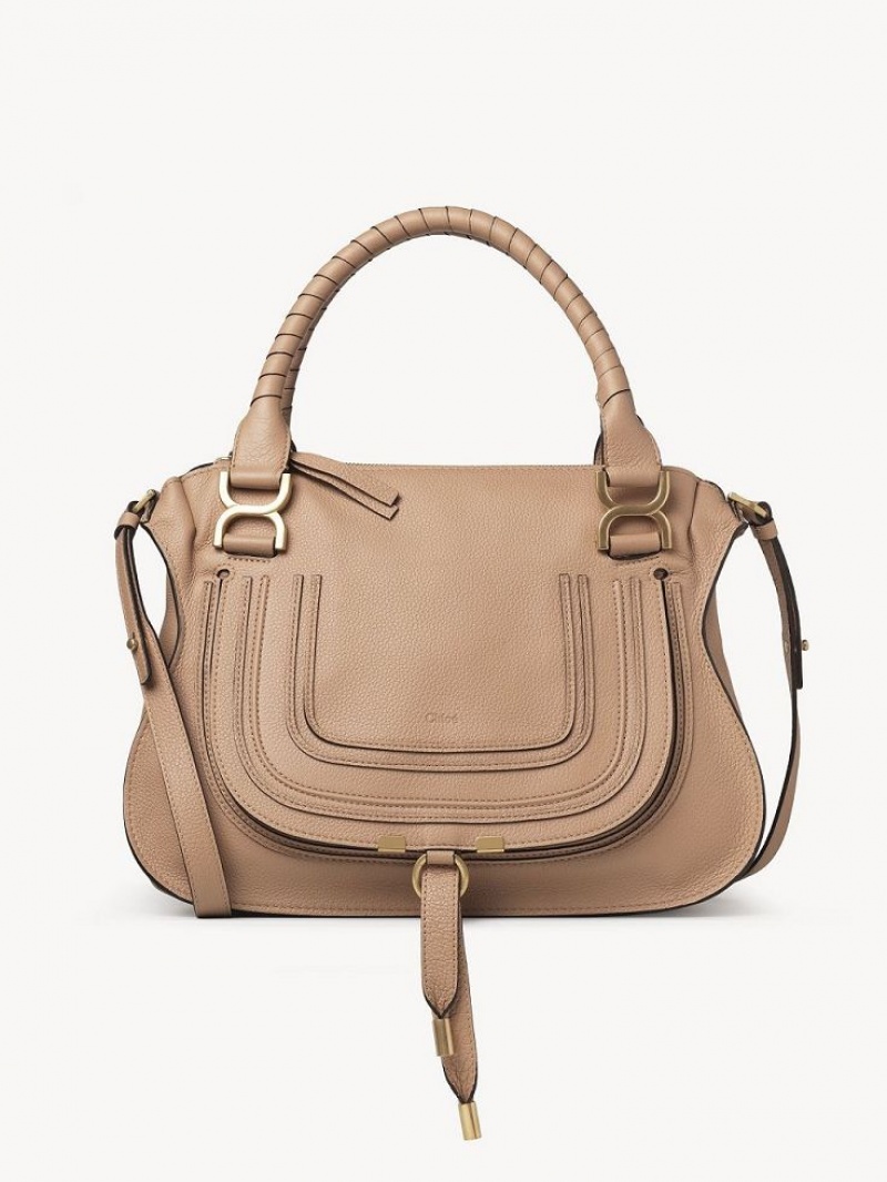 Chloe Marcie Double Carry Crossbody Taske Lysebrune | CHE-SR13553