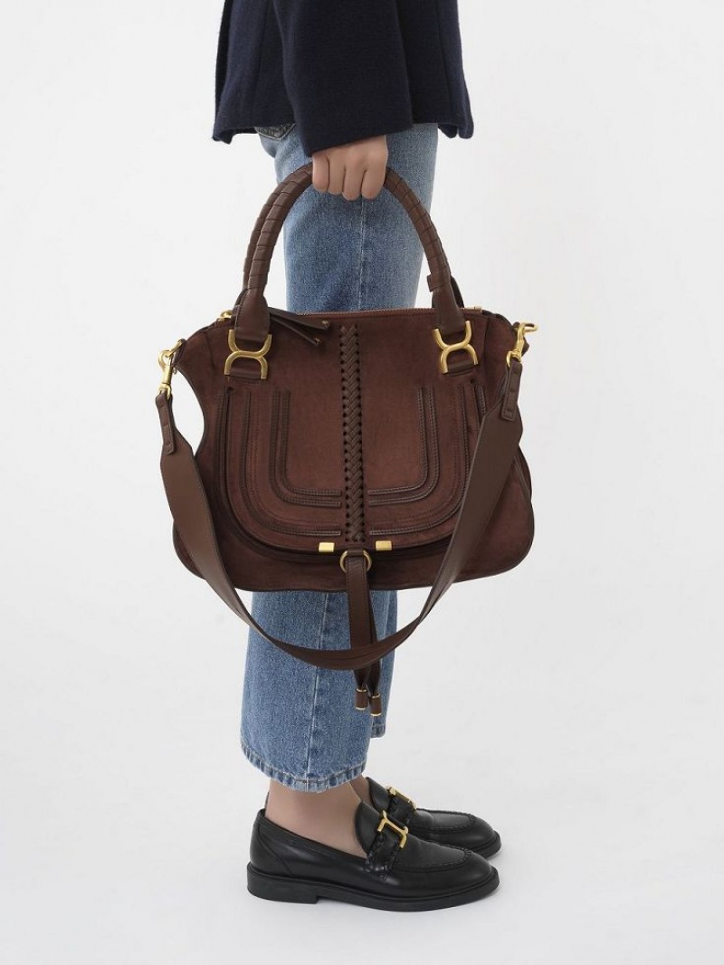 Chloe Marcie Double Carry Skuldertasker Rød | CHE-SR13437