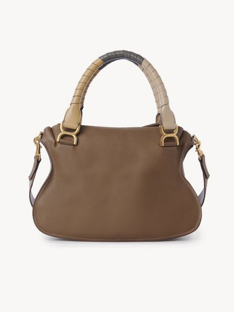 Chloe Marcie Double Carry Skuldertasker Brune | CHE-SR13439