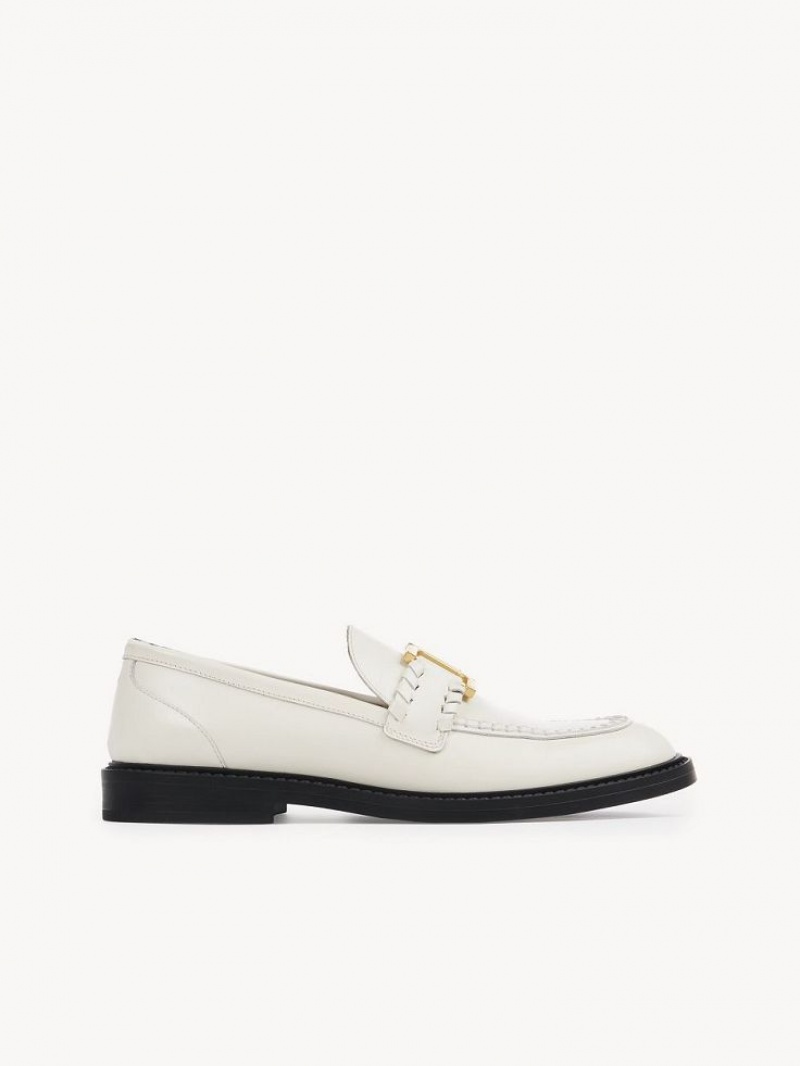 Chloe Marcie Loafer Hvide | CHE-SR14250