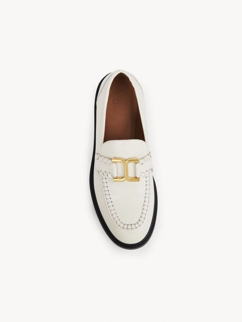 Chloe Marcie Loafer Hvide | CHE-SR14250