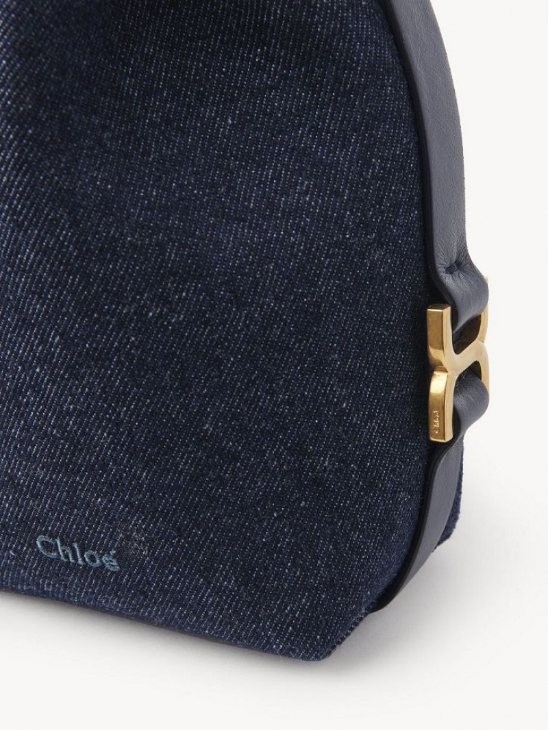 Chloe Marcie Micro Bucket Crossbody Taske Blå | CHE-SR13612