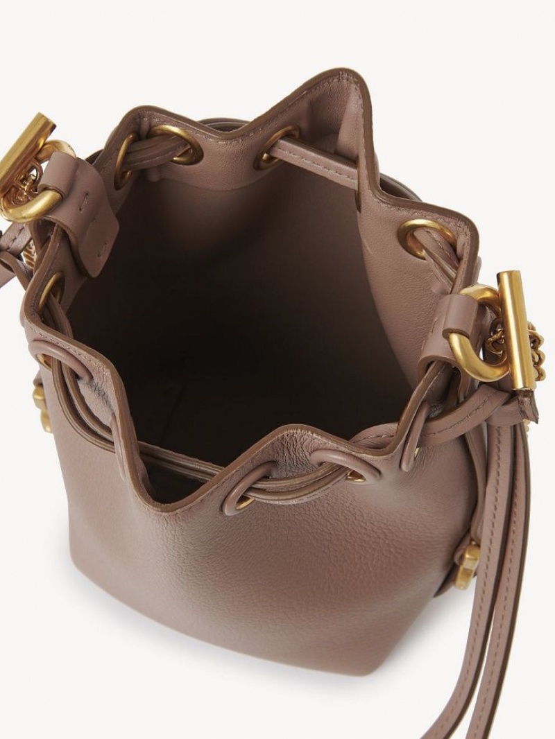 Chloe Marcie Micro Bucket Crossbody Taske Brune | CHE-SR13613