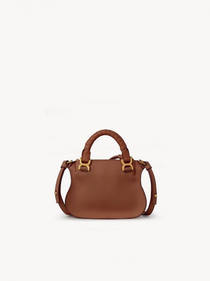 Chloe Marcie Mini Double Carry Crossbody Taske Brune | CHE-SR13555