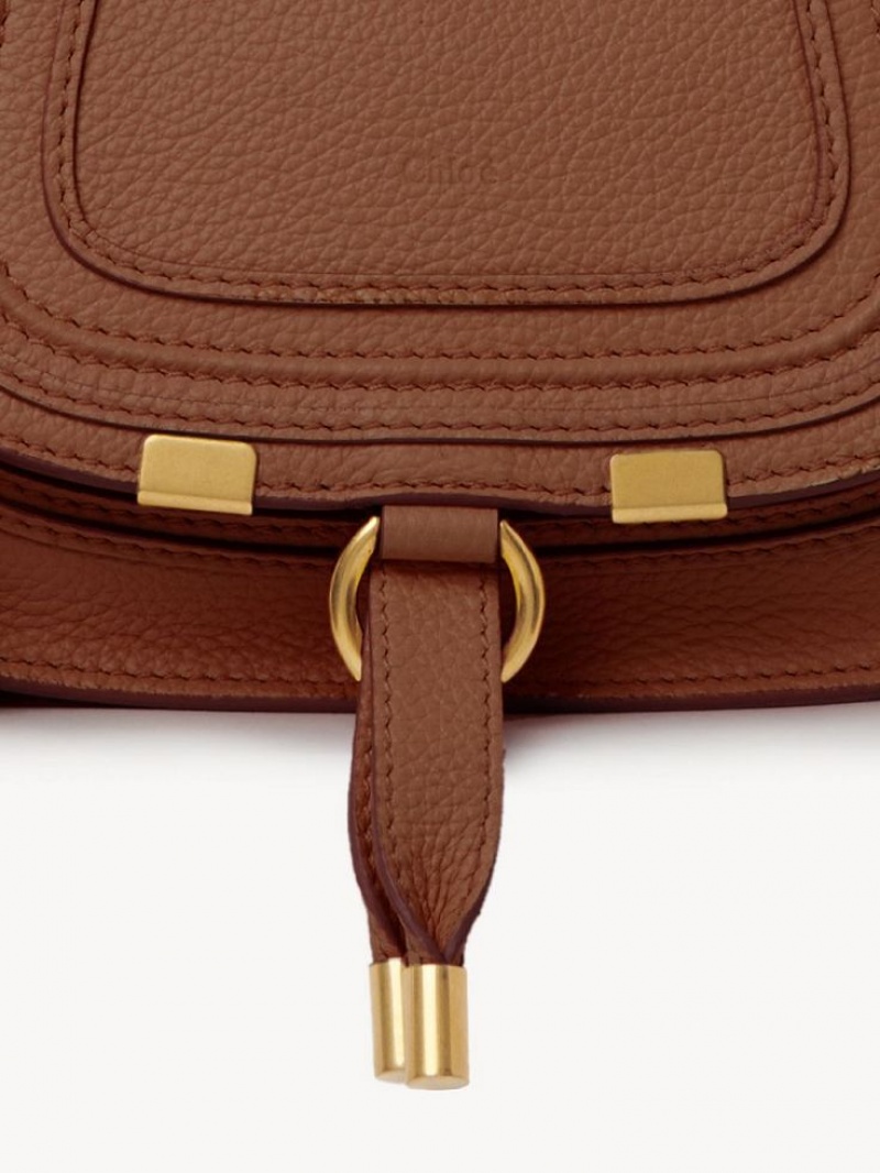 Chloe Marcie Mini Double Carry Crossbody Taske Brune | CHE-SR13555