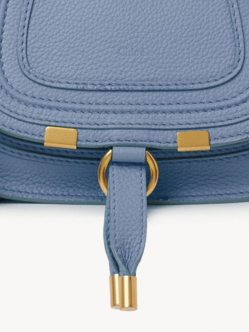 Chloe Marcie Mini Double Carry Crossbody Taske Dyb Blå | CHE-SR13563