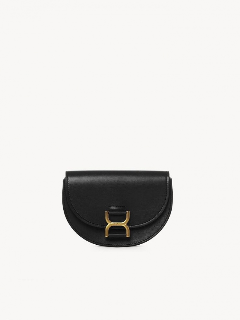 Chloe Marcie Mini Flap Crossbody Taske Sort | CHE-SR13588